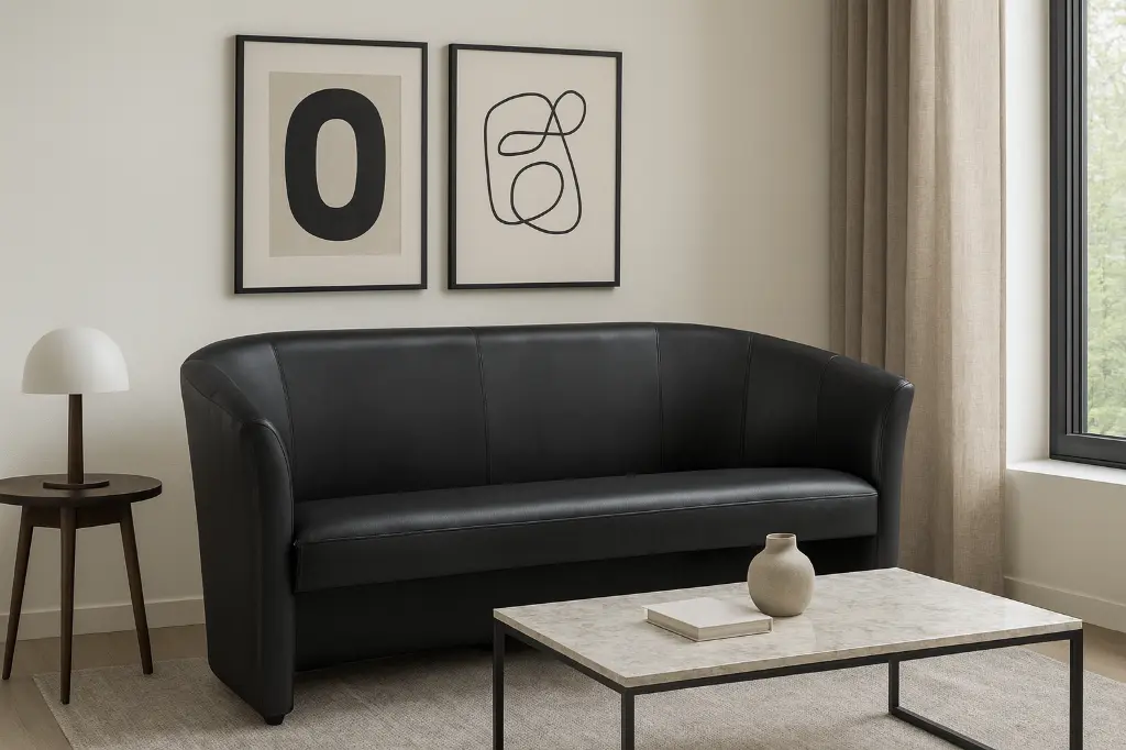 Salon contemporain avec canapé gris.webp