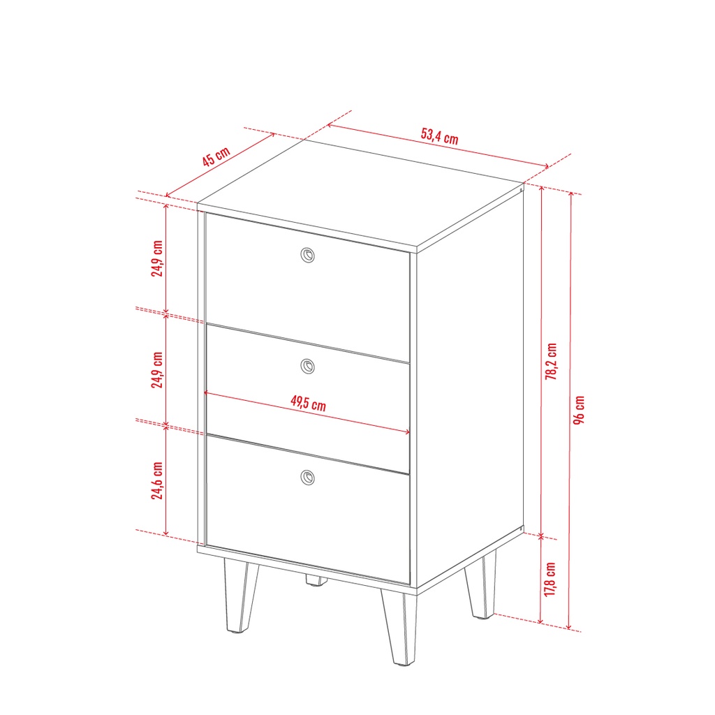 Commode a tiroirs Concept