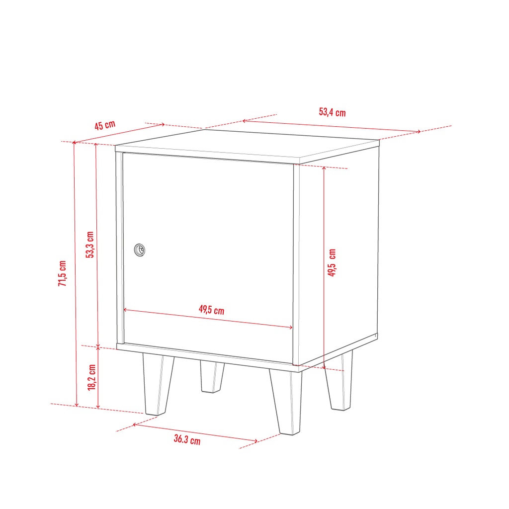 Cabinet Concept by VOX II blanc/ chêne