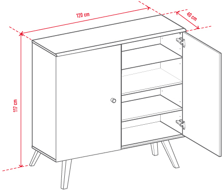 Armoire Nature by VOX chêne/blanc/ chêne