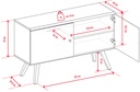 Commode 2-d Nature by VOX chêne/blanc/ chêne