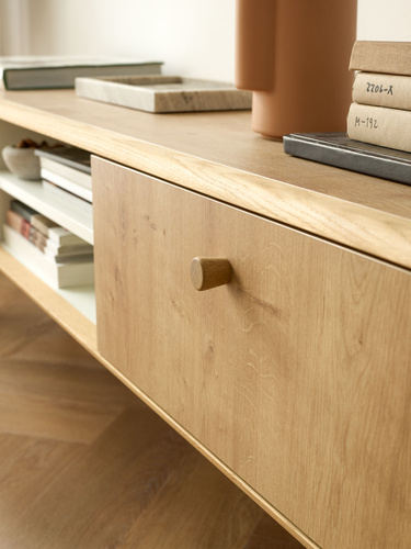 Cabinet RTV Nature by VOX chêne/blanc/ chêne