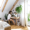 coiffeuse Nature by VOX chêne/blanc/ chêne