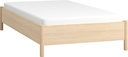 Lit sans appui-tête avec sommier 120x200 OMM II chêne clair