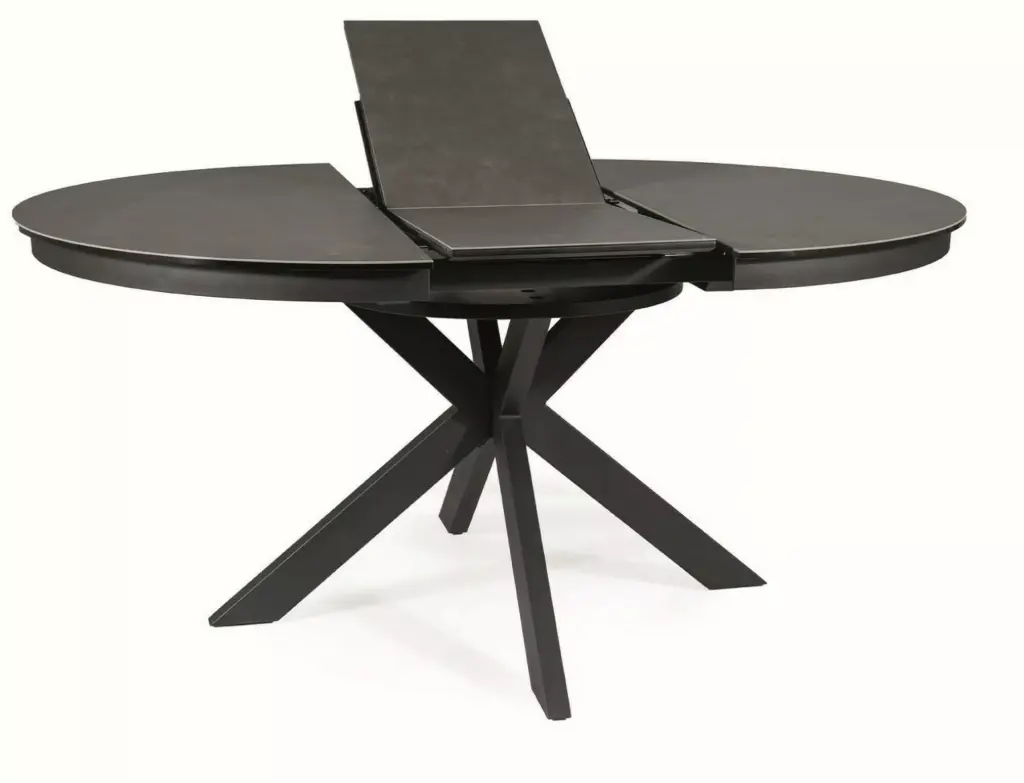 Table à manger extensible ronde Porto en céramique
