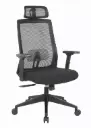 Fauteuil de bureau ergonomique pivotant avec soutien lombaire réglable Q-058