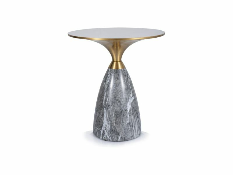 Table basse design Leo en céramique et métal