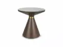 Table basse contemporaine Napa B en céramique et métal imitation bois