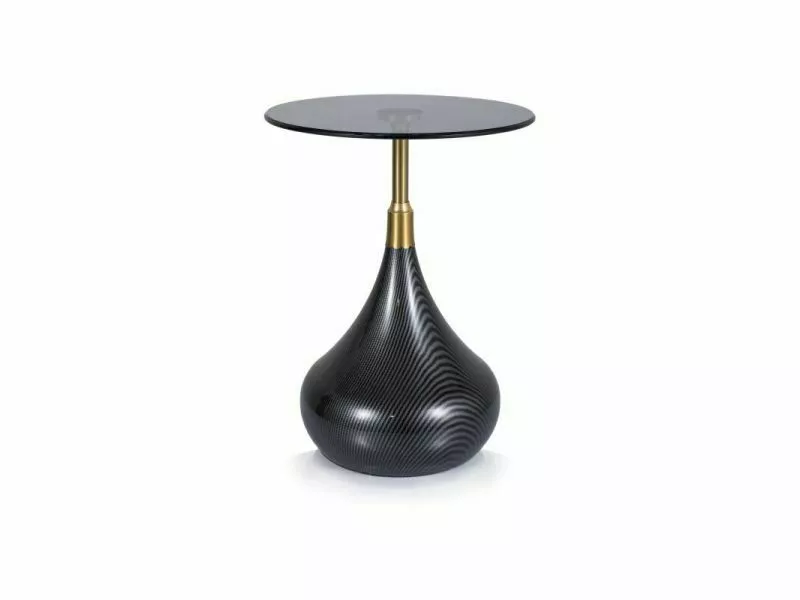 Table basse Taurus en verre trempé et métal