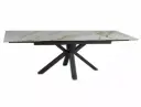 Table extensible Columbus avec plateau en céramique Amber Bianco