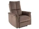 Fauteuil inclinable Neptun en velours et à commande électrique