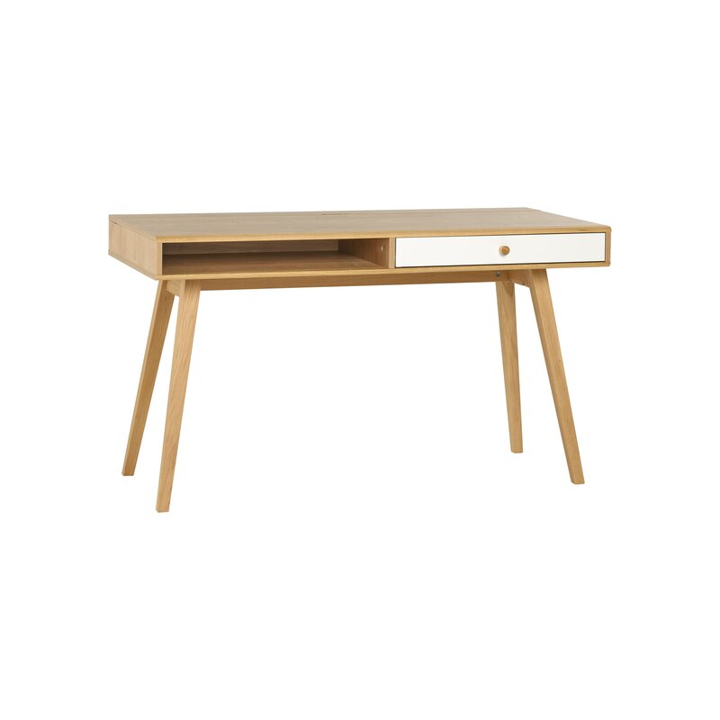 Bureau Nature de style scandinave à un tiroir et une niche