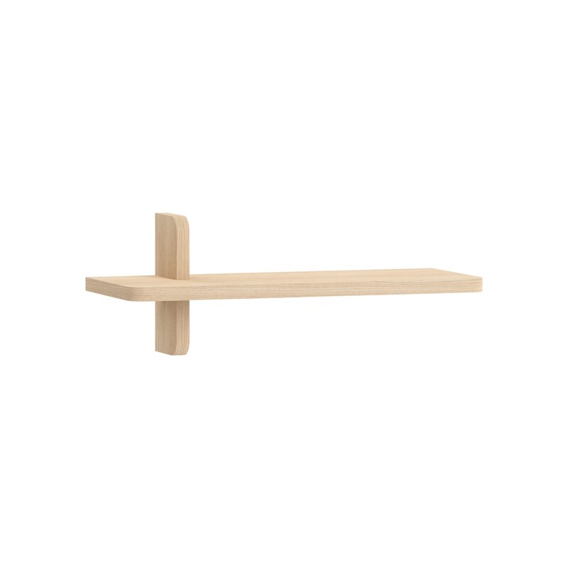 Etagère murale courte OMM style Japandi avec supports de fixation