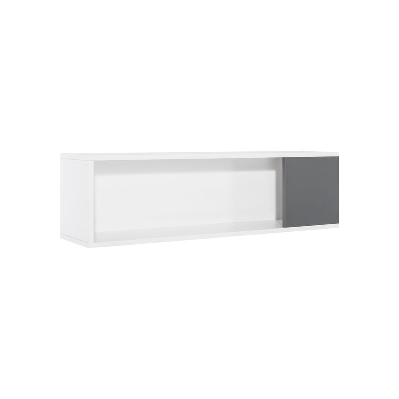 Étagère murale Concept blanche et gris graphite