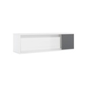 Étagère murale Concept blanche et gris graphite