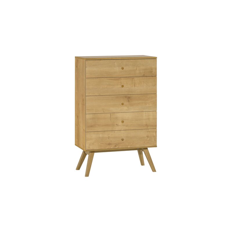 Commode Nature - chiffonnier scandinave à cinq tiroirs