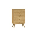Commode Nature - chiffonnier scandinave à cinq tiroirs