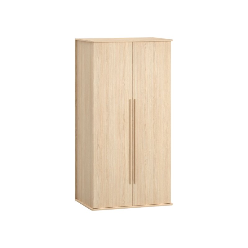 Armoire OMM - armoire de style Japandi à deux portes avec penderie