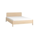 Lit OMM 160x200 avec tête de lit droite - lit 2 personnes de style japandi