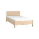 Lit OMM 120x200 avec tête de lit droite - lit 1 personne de style Japandi
