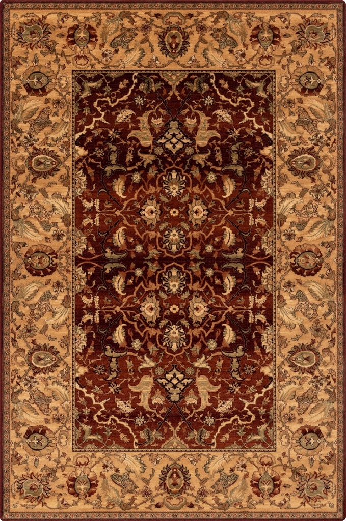 Tapis en laine AGNUS HETMAN rouge rubis