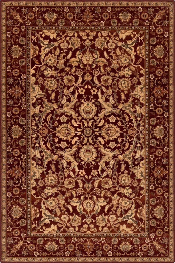 Tapis en laine AGNUS STOLNIK rouge rubis