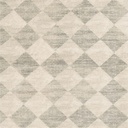 Tapis carré en laine AGNUS-B Damier gris, motif géométrique de style damier contemporain