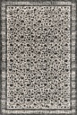 Tapis en laine AGNUS-B CLASSIC graphite, motif floral