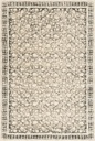 Tapis en laine AGNUS-B CLASSIC gris, motif floral