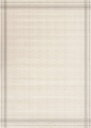 Tapis en laine AGNUS-B LAMBERTO blanc de style minimaliste à quadrillage