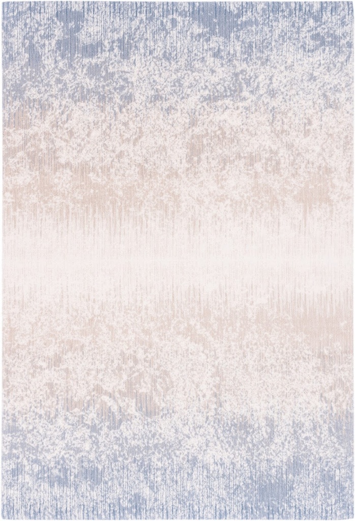 Tapis en laine AGNUS-B MILIKA beige, motif contemporain dégradé effet aquarelle