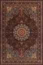 Tapis en laine AGNUS-B NAMAK bordeaux de style oriental persan