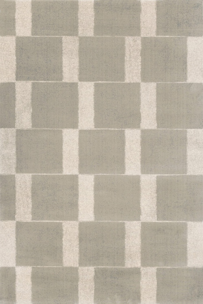 Tapis en laine AGNUS-B Pavement gris - motif géométrique moderne