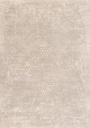 Tapis en laine CALISIA-B PERLA blanc - tapis design contemporain à motif géométrique raffiné effet vieilli
