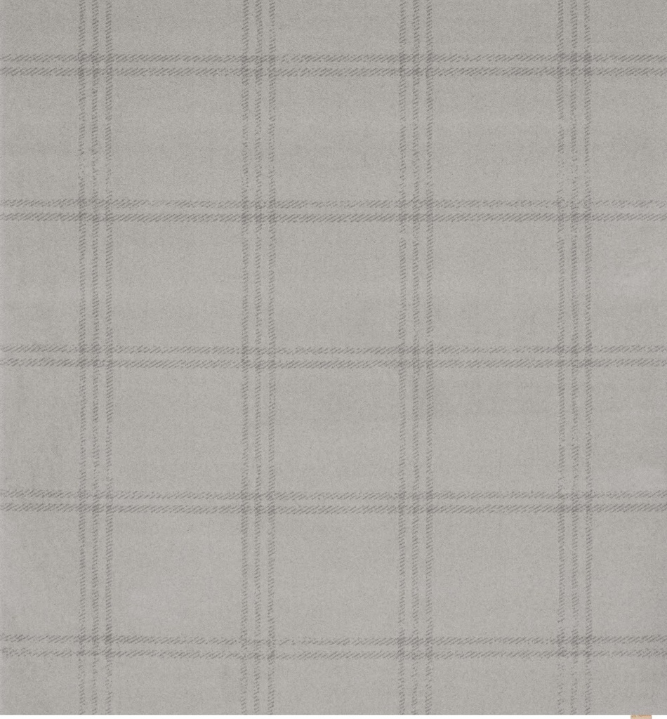 Tapis carré en laine CALISIA-M-B GRID PRIME coloris sable - motif élégant à carreaux style tartan