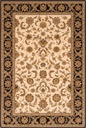Tapis en laine ISFAHAN ANAFI crème d'inspiration persane à arabesques