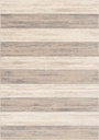 Tapis contemporain en laine ISFAHAN BELLINO à bandes bicolores grises