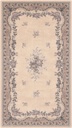 Tapis en laine ISFAHAN DAFNE albâtre, style classique à rinceaux de fleurs