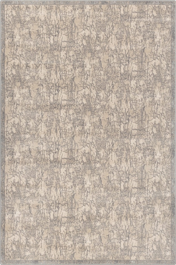 Tapis en laine ISFAHAN JULIUS beige, motif texturé contemporain