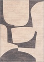 Tapis en laine ISFAHAN KENDAL albâtre à motif contemporain d'inspiration organique et minimaliste