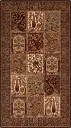 Tapis en laine ISFAHAN TIMOR noir, patchwork de motifs d'inspiration persane