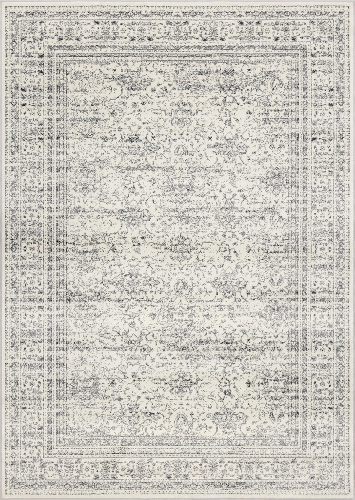 Tapis synthétique LIDA Clara perle - tapis vintage chic à motif oriental