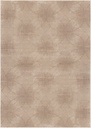 Tapis synthétique LIDA SHRINK Simo P beige - motif géométrique texturé