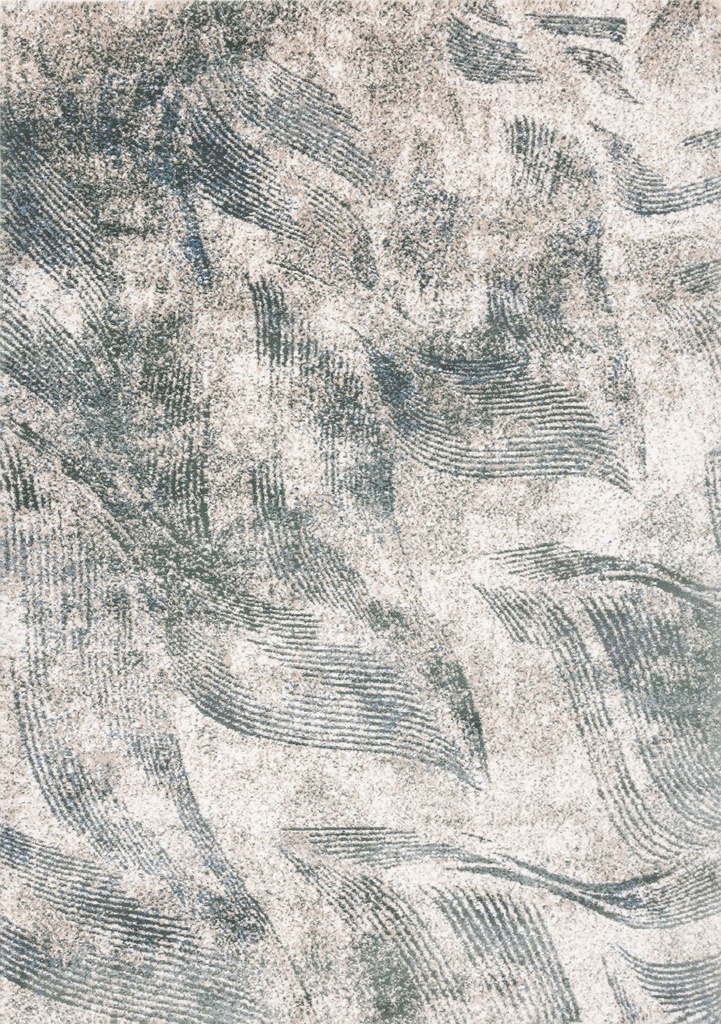 Tapis synthétique LUSH-B Konko beige clair - motif abstrait texturé