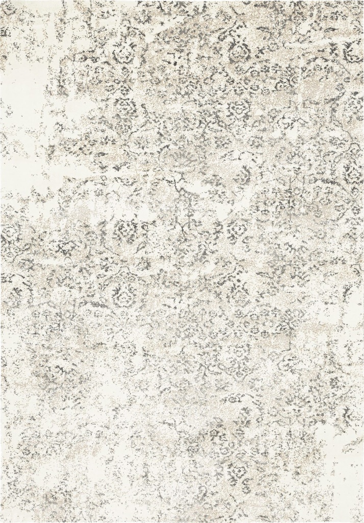Tapis synthétique LUSH-B Skraut perle - motif vintage patiné