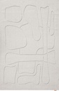 Tapis en laine MORPHIC-B Morphic gris clair - motif organique abstrait
