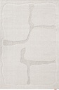 Tapis en laine MORPHIC-B Organica gris clair - motif organique abstrait en relief