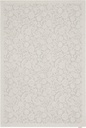 Tapis en laine NOBLE-B Alulala gris clair - motif floral en relief