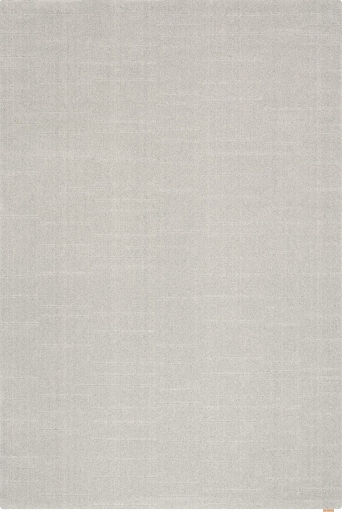 Tapis en laine NOBLE-B Shift gris clair - design minimaliste texturé