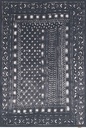 Tapis en laine OPAL-B MASI graphite – motif ethnique graphique